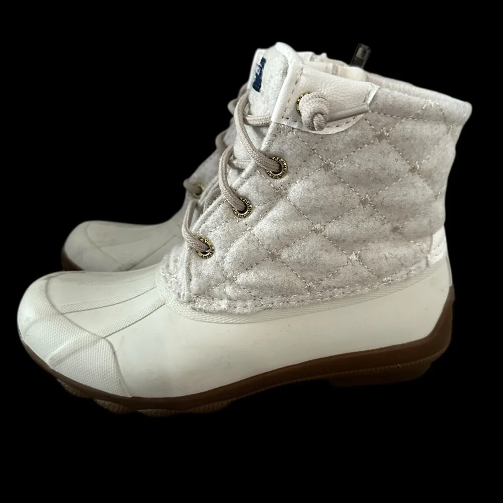Women’s Sperry Syren Fleece Lined Gulf Duck Boots, Size 6.